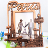 Custom Design Zinc Alloy Metal Classic Crafts Paris Eiffel Tower Souvenir Photo Frame