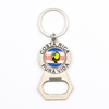 Custom Bottle Opener Keychain Country Souvenir Metal Spinning Rotated Metal Keychain
