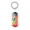 Customized Various Shapes Clear Acrylic Key Chain Jamaica Souvenir Keychain for Gift Shops Wholesalers