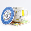Custom Logo Square Waterproof Souvenir Coffee Mug Cup Ceramic Coaster Drink Mat
