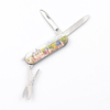 Customised Logo Stainless Steel Souvenir 3 in 1 Multitool Function Mini Pocket Knife Keychain