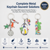 Wholesale Customized Design Turtle Sea Ocean Bahamas Tourist Beach Souvenir Metal Keychain