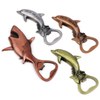 Customized Logo Die Cast Souvenir Fish Shape Zinc Alloy Metal Beer Bottle Opener Magnet
