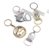 Custom Made Zinc Alloy Beer Bottle Opener Keychain Countries Tourist Souvenir Metal Key Chain