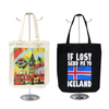 Wholesale Custom Printed Logo Reusable Shopping Bags Tourist Souvenir Canvas Tote Bags