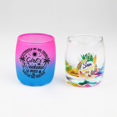 Custom Shot Glasses Countries City Tourist Souvenir Decal Printed Mini Shot Glass with Logo