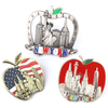 Manufacturer Custom Design US Market Tourist Souvenir 3D Metal Fridge Magnet