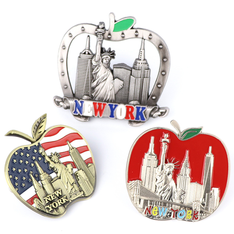 Manufacturer Custom Design US Market Tourist Souvenir 3D Metal Fridge Magnet