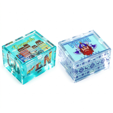 Wholesale Custom Logo Souvenir Gift Mini Acrylic Musical Box Music Box