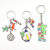 Factory Personalized Design Beach Florida Tourist Gifts Metal Custom Miami Souvenir Keychain
