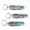 Customized Foil Printed Logo Travel Souvenir Metal 11 in 1 Multifunction Utility Folding Pocket Knife