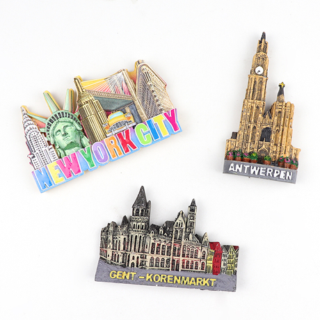 Customised Made 3D Resin Fridge Magnet Tourist Souvenir Gift Polyresin Craft Magnet