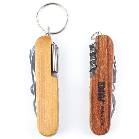 Custom Logo Wooden Knife Souvenir Multitool Pocket Knives Multi Tool Functional Knife