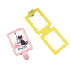 Custom Logo PU Leather Compact Mirror Paris Tourist Souvenir Folding Pocket Mirror