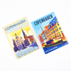 Custom Logo Tin Plate Fridge Magnet Denmark Copenhagen Souvenir Metal Tinplate Refrigerator Magnet