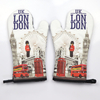 Custom Logo Souvenir Heat Resistant Kitchen Cooking Oven Mitts Gloves