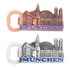 Customised Made 3d Germany Munich Souvenir Metal Fridge Magnet Beer Bottle Opener Magnet