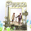 Custom Design Zinc Alloy Metal Classic Crafts Paris Eiffel Tower Souvenir Photo Frame
