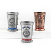 Customised Design Engraved Decor Shot Glasses Zinc Alloy Metal Souvenir Shot Glass