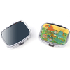 Custom Logo Square Decorative Souvenir Mini Medicine Case Portable Metal Pill Box