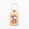 Customized Printing Logo Canada Souvenir Countries Souvenir Wooden Keychain Wood Key Chain