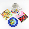 Custom Countries City Tourist Souvenir Absorbent Waterproof Tea Beer Cup Ceramic Coaster for Drink