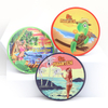 Custom Logo Printed Coaster Beach Souvenir Round Tea Paper Coasters for Drinks