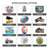 Custom Logo Various Shape Beach Island Bahamas Souvenir Crystal Glass Fridge Magnet