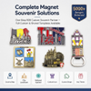 Factory Supplier ODM OEM Custom Countries City Tourism Souvenir Fridge Magnet with Pendant