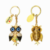 Custom Rhinestone Keychain Personalized Design Luxury Souvenir Gifts Metal Keyring Key Chain