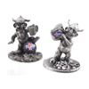 Factory Custom Norse Viking Ship Iceland Norway Troll Souvenir Metal Figurine Mini Sculpture Ornament