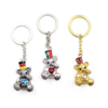 Wholesale Customized Logo Colorful Mini Cute Teddy Bear Keychain Souvenir Gifts Metal Key Chain