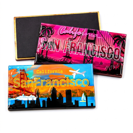 Personalized Custom California San Francisco Tourism Souvenir 3D Wooden MDF Ref Fridge Magnet