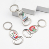 Wholesale Custom Beach Island Souvenir Tourist Keychain Enamel Metal Beer Bottle Opener Key Chain