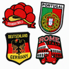 Wholesale Custom Logo Embroidered Iron on Patches Souvenir Gift Fabric Hat Clothes Patch