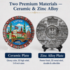 Custom Logo Printed Decorative Ornament Gifts Countries City Tourist Souvenir Ceramic Plate