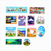 Wholesale Custom Logo Printing Japan Cities Souvenir Metal Tinplate Tin Board Fridge Magnet