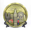 OEM/ODM Custom Zinc Alloy Metal 3D Decorative London Tourist Souvenir Plate