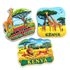 OEM Custom Made Tourist Gifts Kenya Souvenirs 3D Resin Magnet Refrigerator Fridge Magnet
