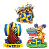 Custom Design Decoration Sweden Tourist Souvenir 3D Poly Resin Ref Fridge Magnet
