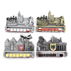 Factory Customized Logo Norway Germany Souvenir Dice Movable Metal Fridge Magnet for Decoration