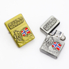 Customised Engraved Logo Metal Smoking Lighter Norway Souvenir Cigarette Windproof Oil Kerosene Lighter
