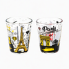 Custom Printing Logo Paris Souvenir Shot Glass Countries Tourist Gifts Mini Shot Glasses Cups