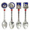 Custom Logo Design Zinc Alloy Dubai Souvenir Spoon Decorative Tourist Gift Metal Spoon
