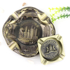 Custom Design Zinc Alloy Singapore Souvenir Metal Ash Tray Metal Cigarette Cigar Ashtray