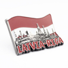 Customised Made Riga Latvia Souvenir 3D Tourist Souvenir Metal Refrigerator Fridge Magnet