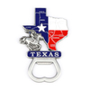 Custom Engraved 3D Metal Logo Texas Souvenir Beer Bottle Opener Magnet