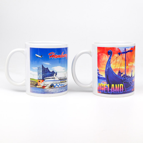 Logo Custom 11 Oz Coffee Mug Souvenir Gifts Porcelain Ceramic Mugs with Handle