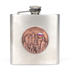 Custom Logo Souvenir Stainless Steel Mini Whiskey 8oz Hip Flask with Logo