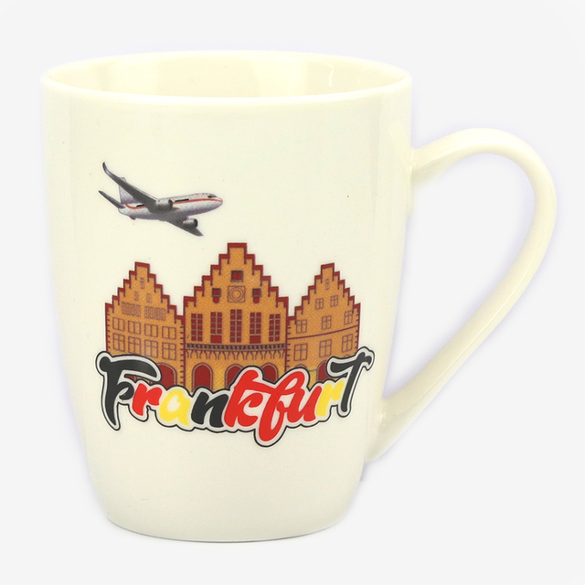 Custom Printing Logo Porcelain Germany Souvenir Gifts Ceramic Coffee Mug